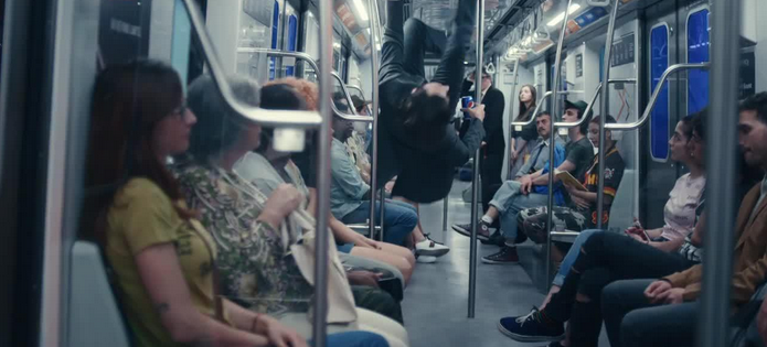 Subway scene in Pepsi TV spot